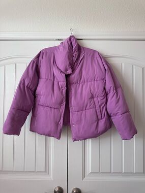 Free People Lilac Purple Puffer Jacket